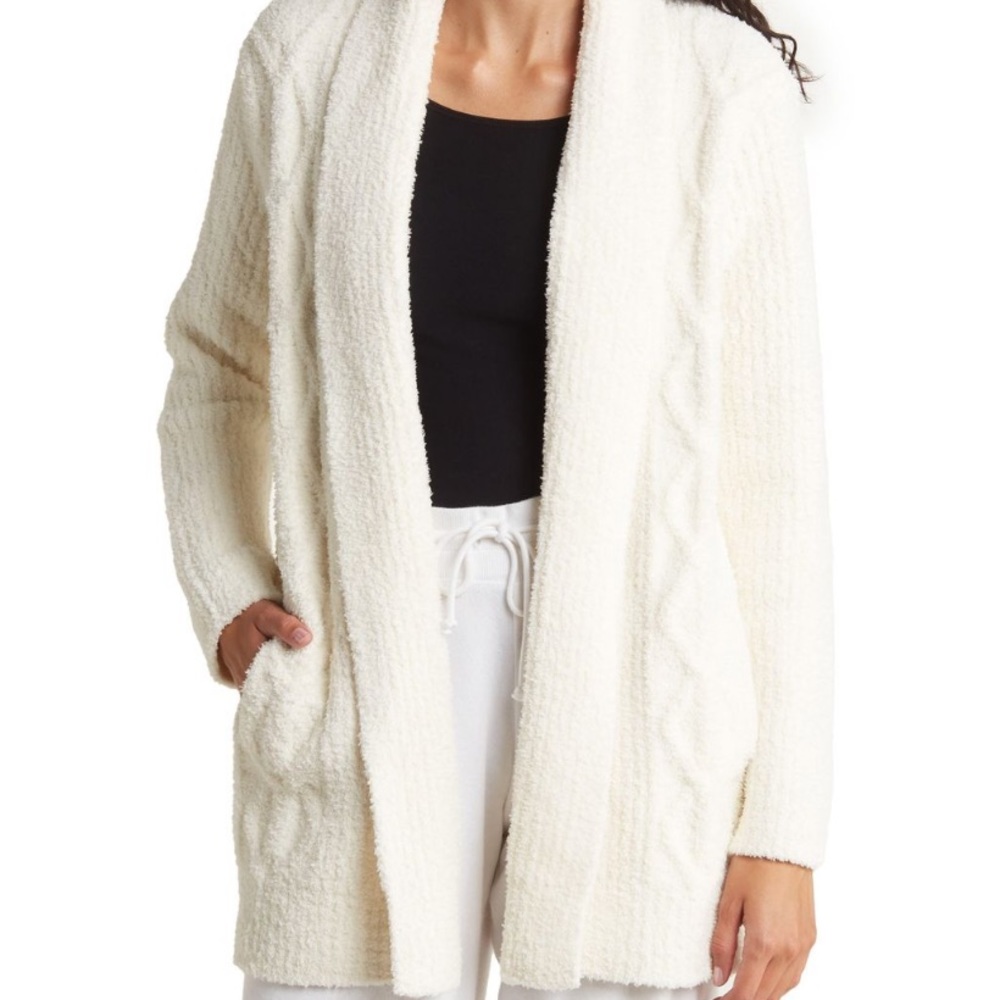 Barefoot Dreams cable knit cardigan